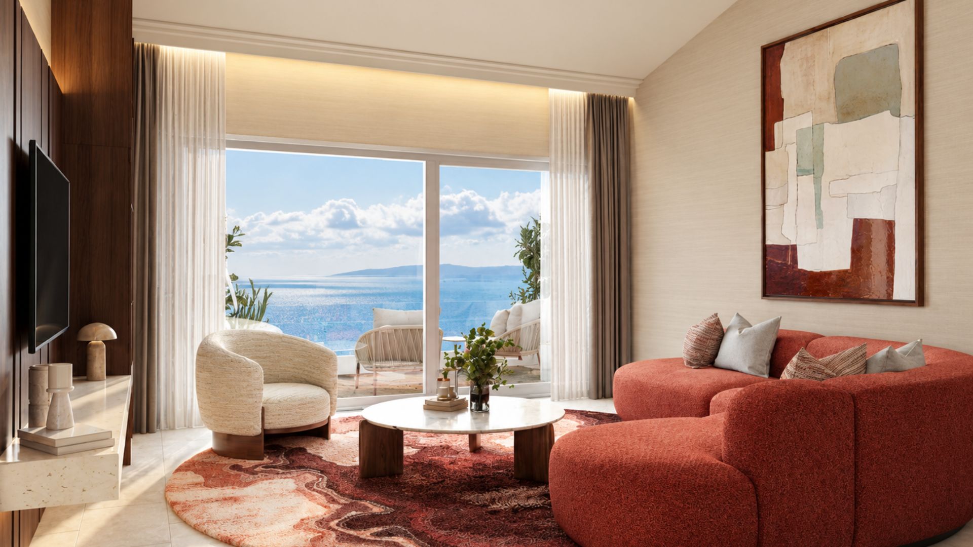 Penthouse-Wohnungen mit Panoramablick auf die Adria