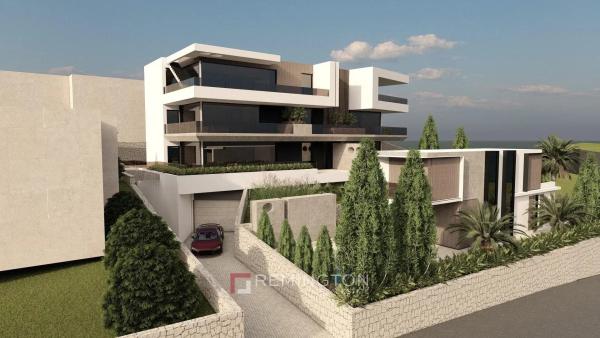Dvoupokojový apartmán s výhledem na moře, prostornou terasou a soukromou zahradou - Opatijska riviéra