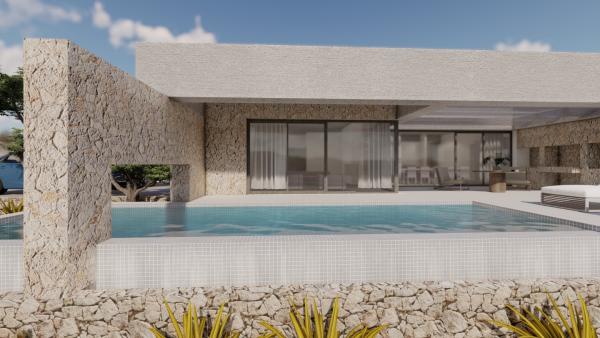 Kamena vila u blizini mora - Pag, Dalmacija