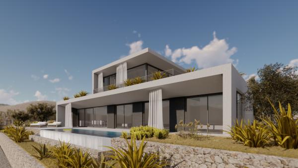 Modern stone villa near the sea - Pag, Dalmatia
