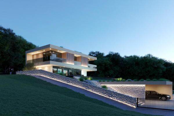 Stunning modern house with panoramic sea view near Rovinj