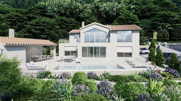 Zeitlose mediterrane Villa mit Pool und atemberaubendem Meerblick