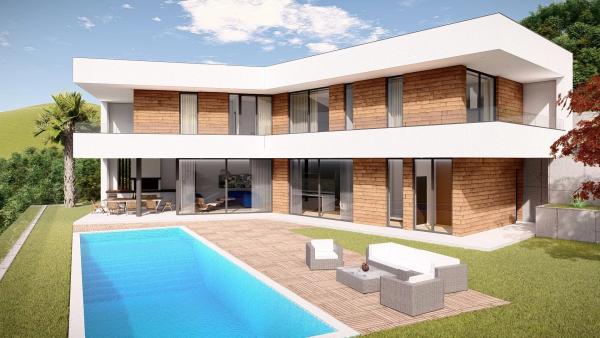 Doskonała działka budowlana z pozwoleniem na budowę i panoramicznym widokiem na morze na Riwierze Opatijskiej