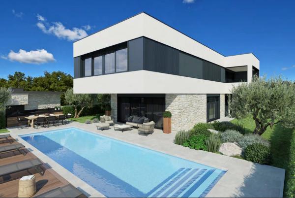 Contemporary villa with sea views and heated pool - Poreč