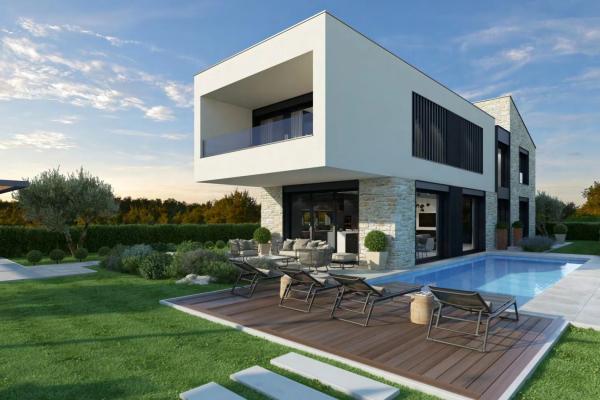 Modern villa with sea views and heated pool - Poreč