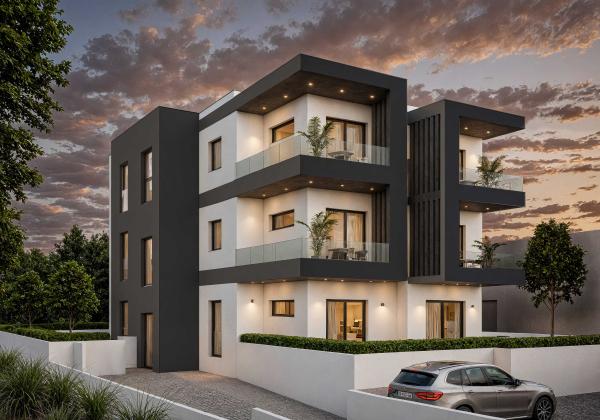 Moderan stan u prizemlju s vrtom i bazenom, 500 m od mora – Pula