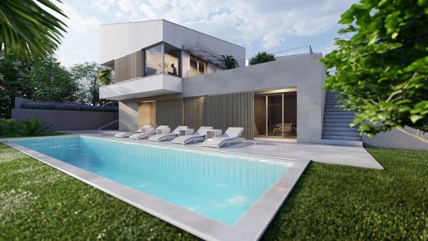 Villa with sea views, pool & spa in an exclusive resort – Krk Island