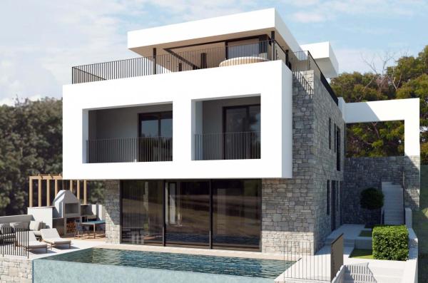 Moderne Luxusvilla mit Panoramablick auf das Meer – Opatija