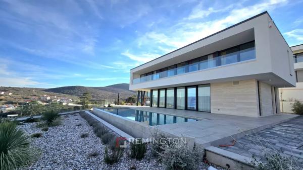 Modern möblierte Villa mit Meerblick und Swimmingpool - Krk