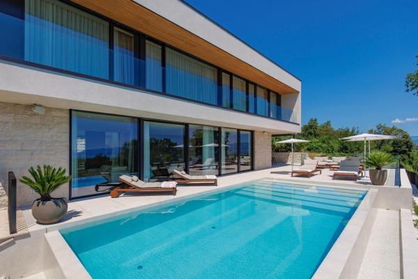 Luksuzna moderna vila s bazenom i pogledom na more – Oaza privatnosti i elegancije, Opatija rivijera