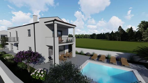 House with pool and garage in central Istria, peaceful location