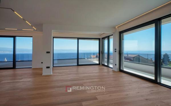 Penthouse mit wunderschönem Meerblick und Garten in einer neuen Anlage – Opatija Riviera