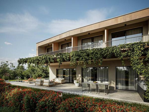 Modern semi-detached villa with swimming pool and garden in a peaceful setting near Poreč