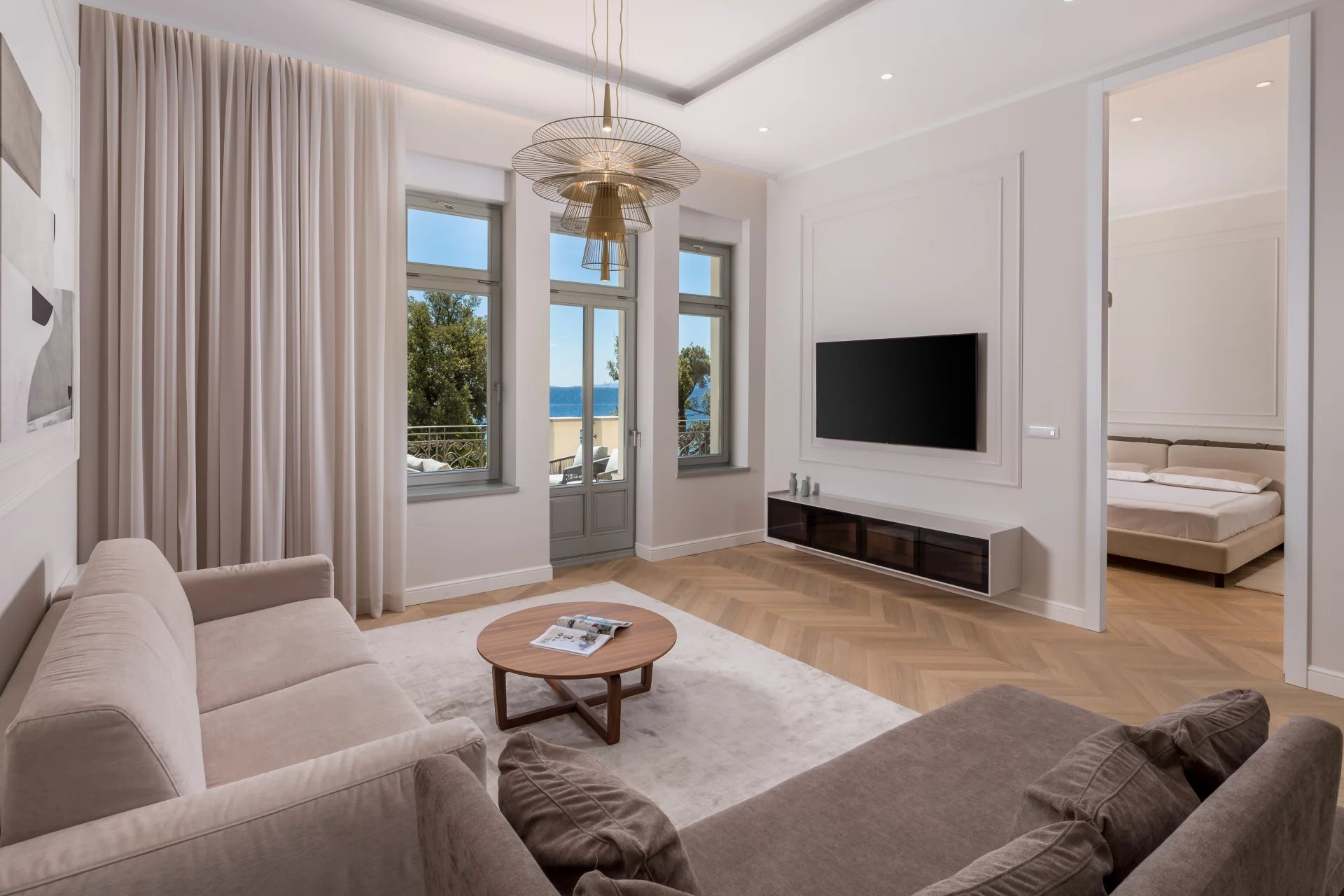 Ekskluzywny apartament z widokiem na morze, zaledwie 100 m od wybrzeża