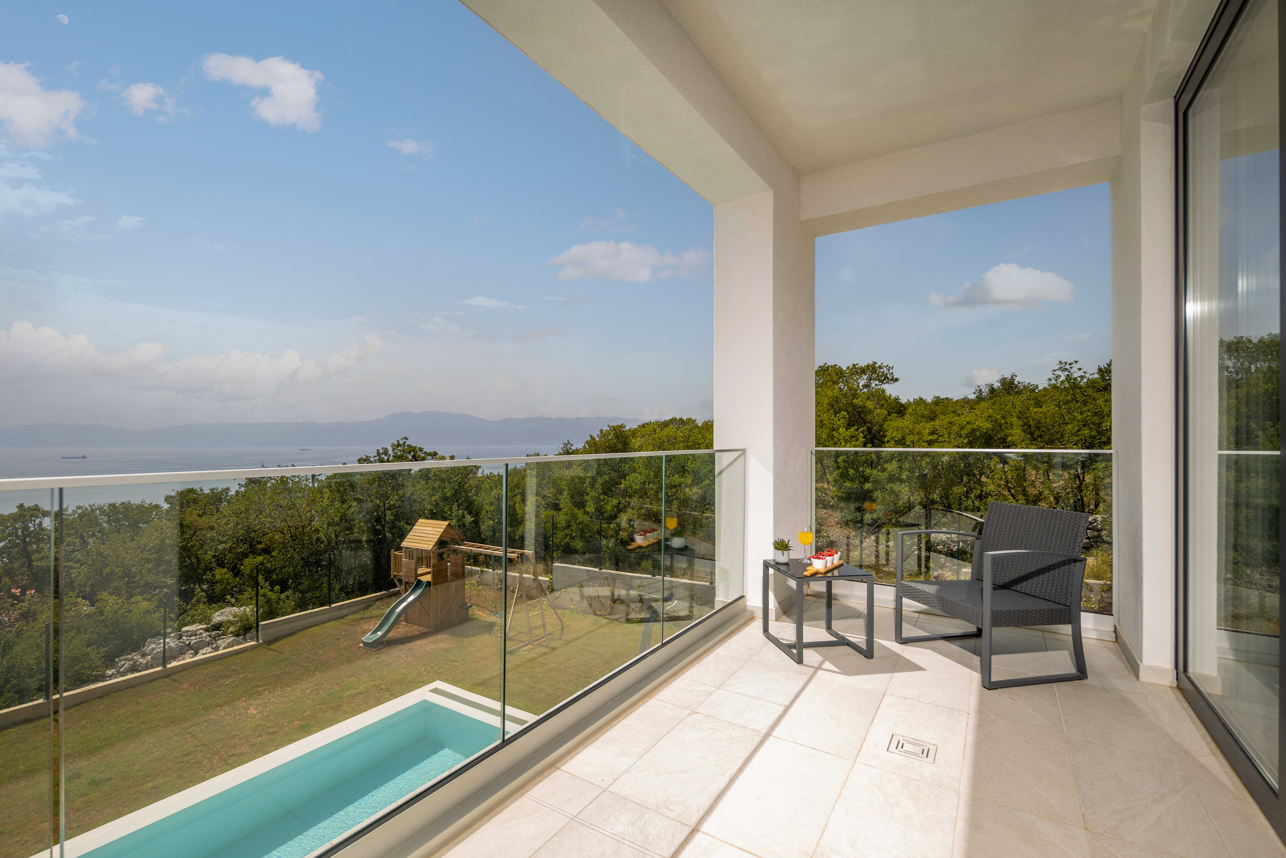 Villa mit Panoramablick auf das Meer