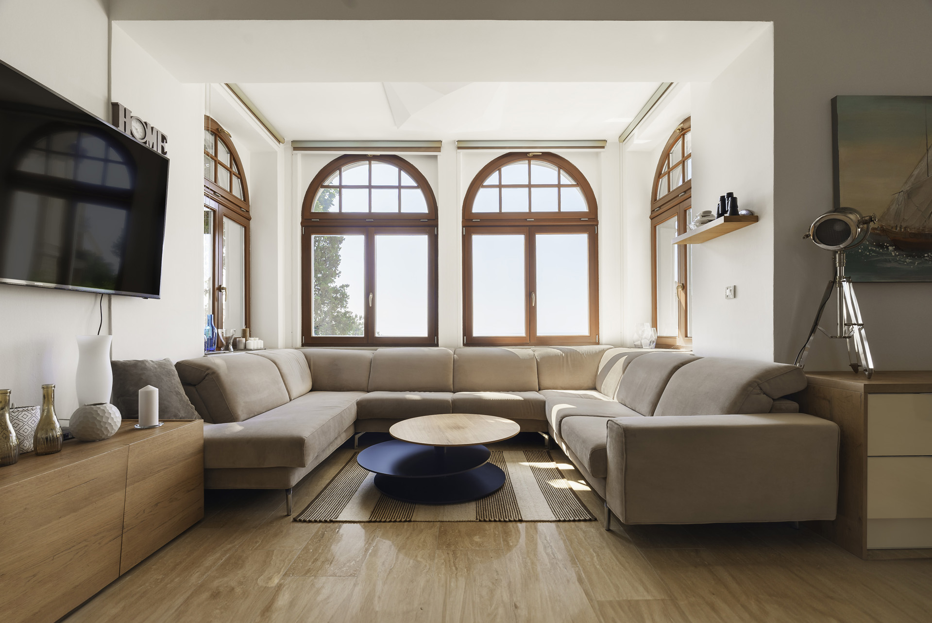 Maisonette-Wohnung mit Meerblick in historischer Villa