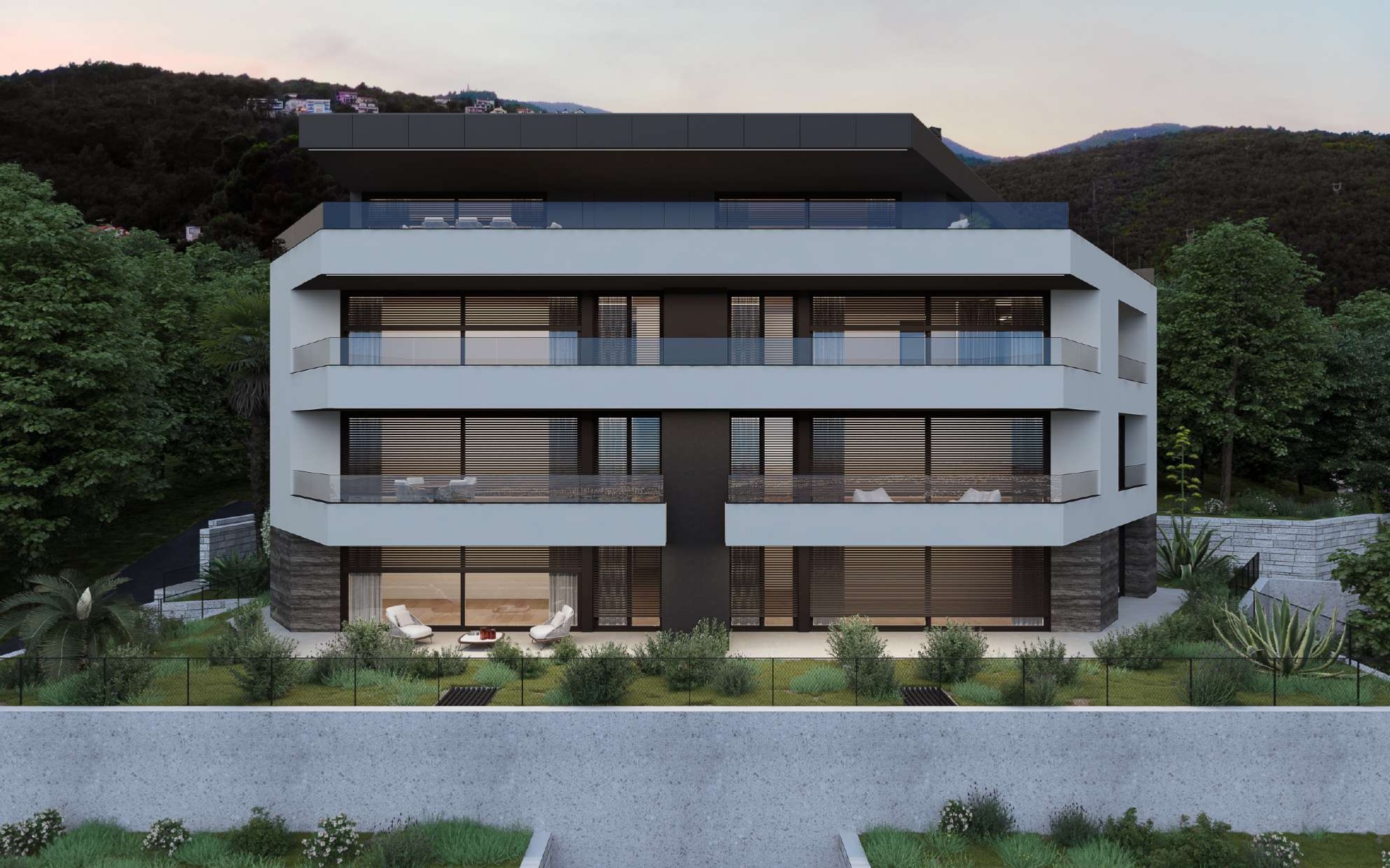 Moderne Wohnungen mit Panoramablick auf das Meer – Opatija