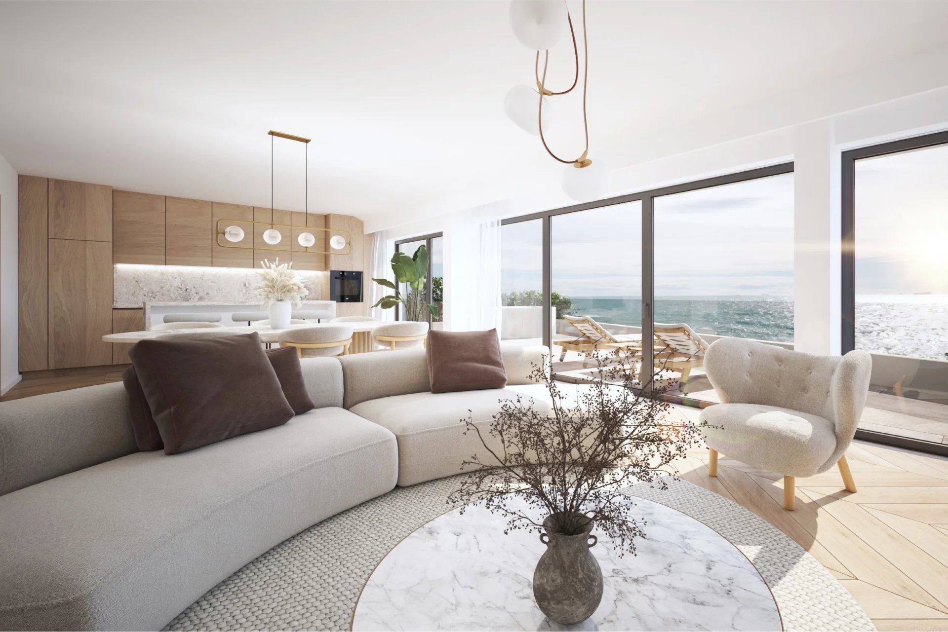 Modern apartments near the sea and Opatija city center